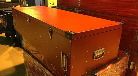 Ящик алюминиевый 1400х500х300 авиационный специальный порошковая покраска 